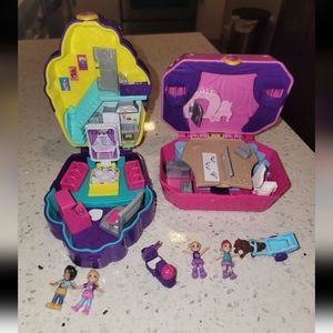 Polly pocket mini dolls Cupcake Sweet Treat & Ballet theatre